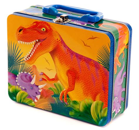 dinosaur metal lunch box